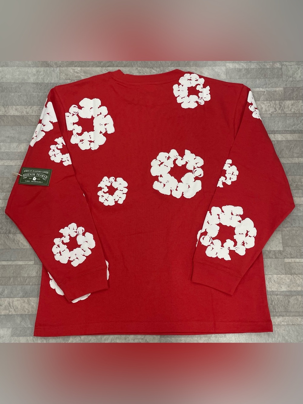 (DT-1) Denim Tears Long Sleeve Cotton Wreath T-shirt